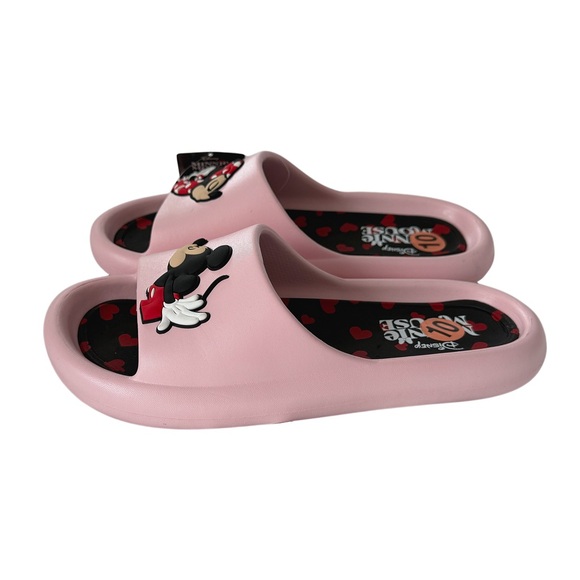 Disney Minnie Mouse Women’s Pink Slide Sandals - Picture 4 of 5